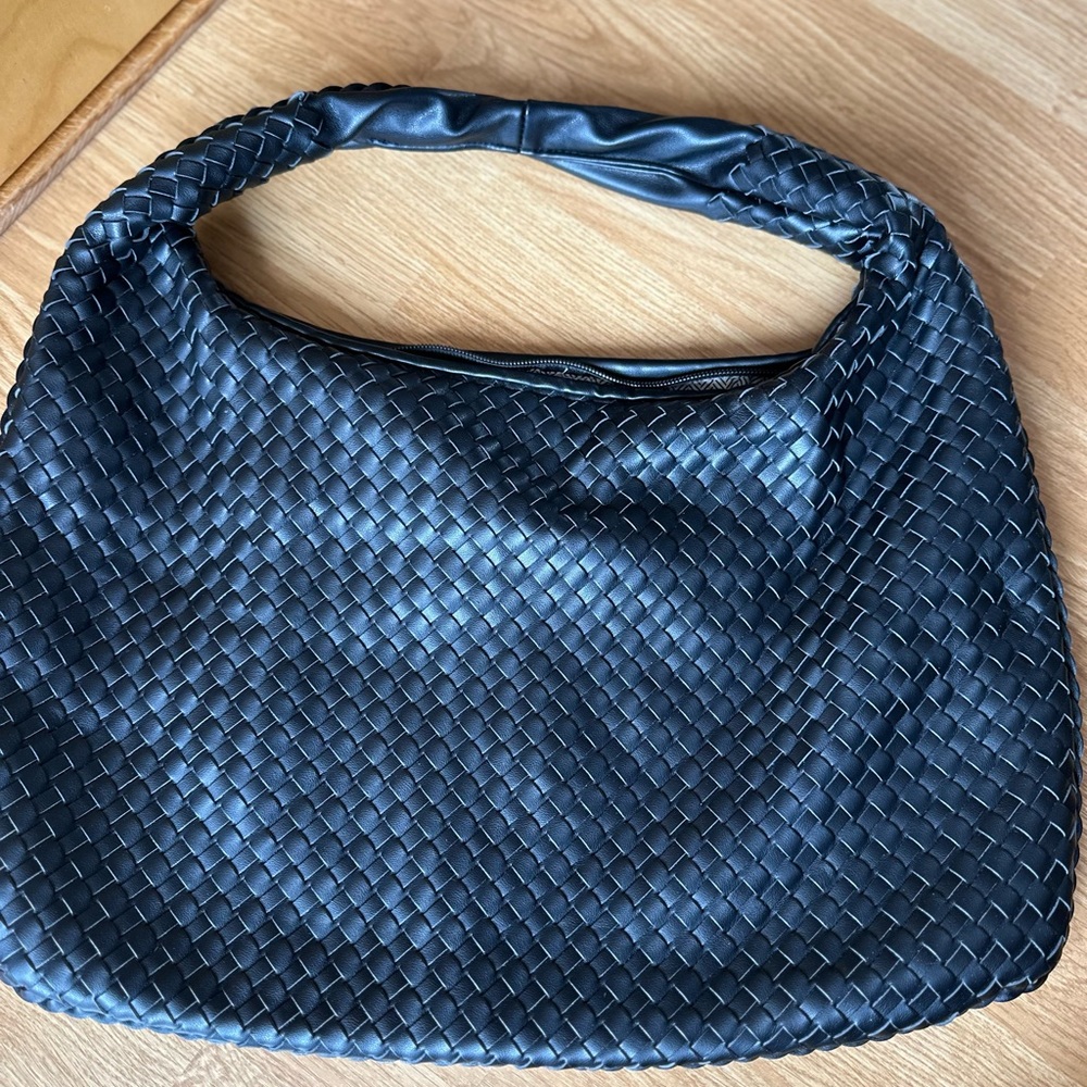 Elegant Black Woven Bag